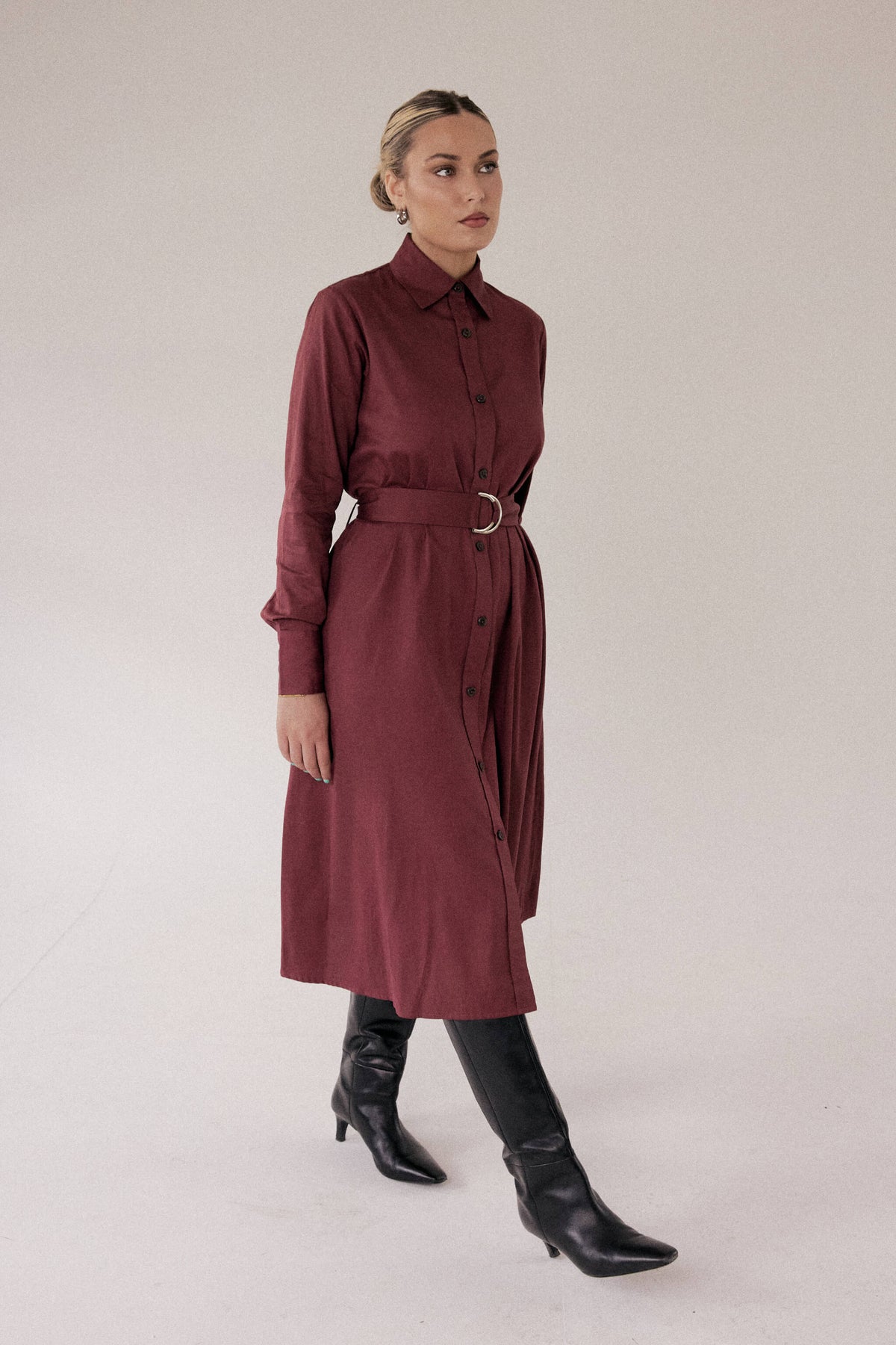 The EveryWear Dress – Oxblood