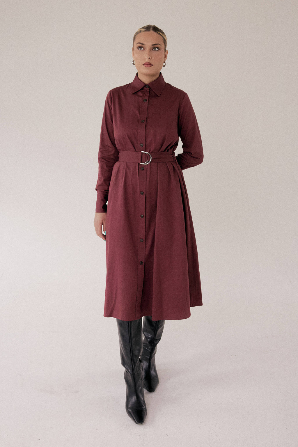 The EveryWear Dress – Oxblood