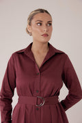 The EveryWear Dress – Oxblood