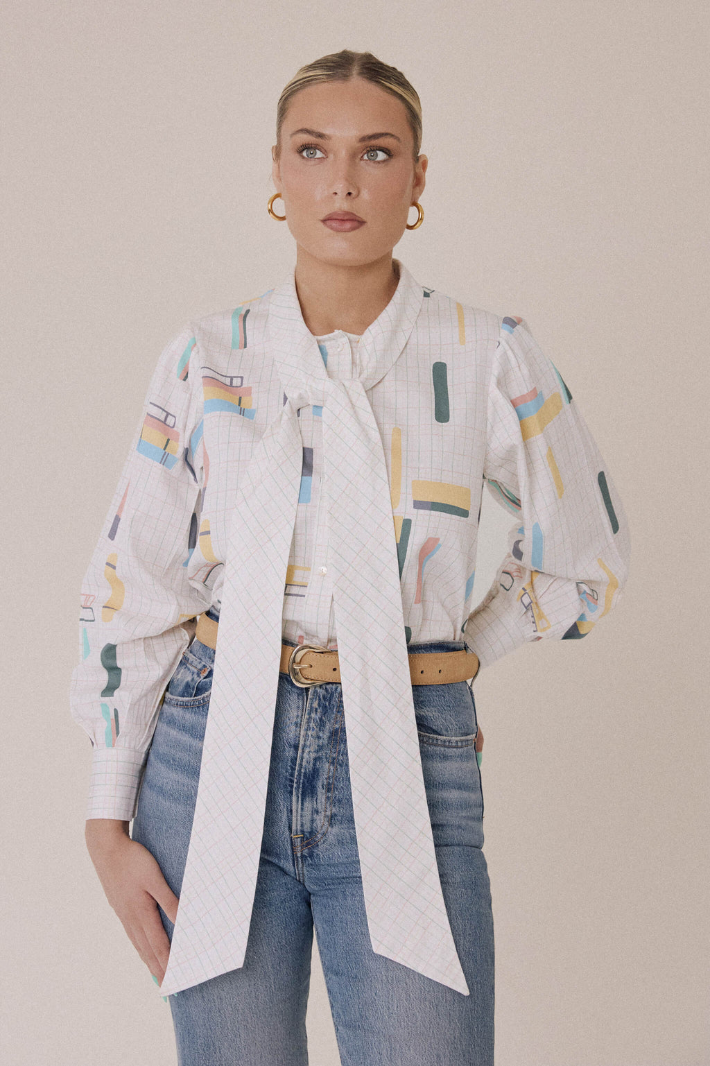 The Essay Bow Shirt – Book Spine