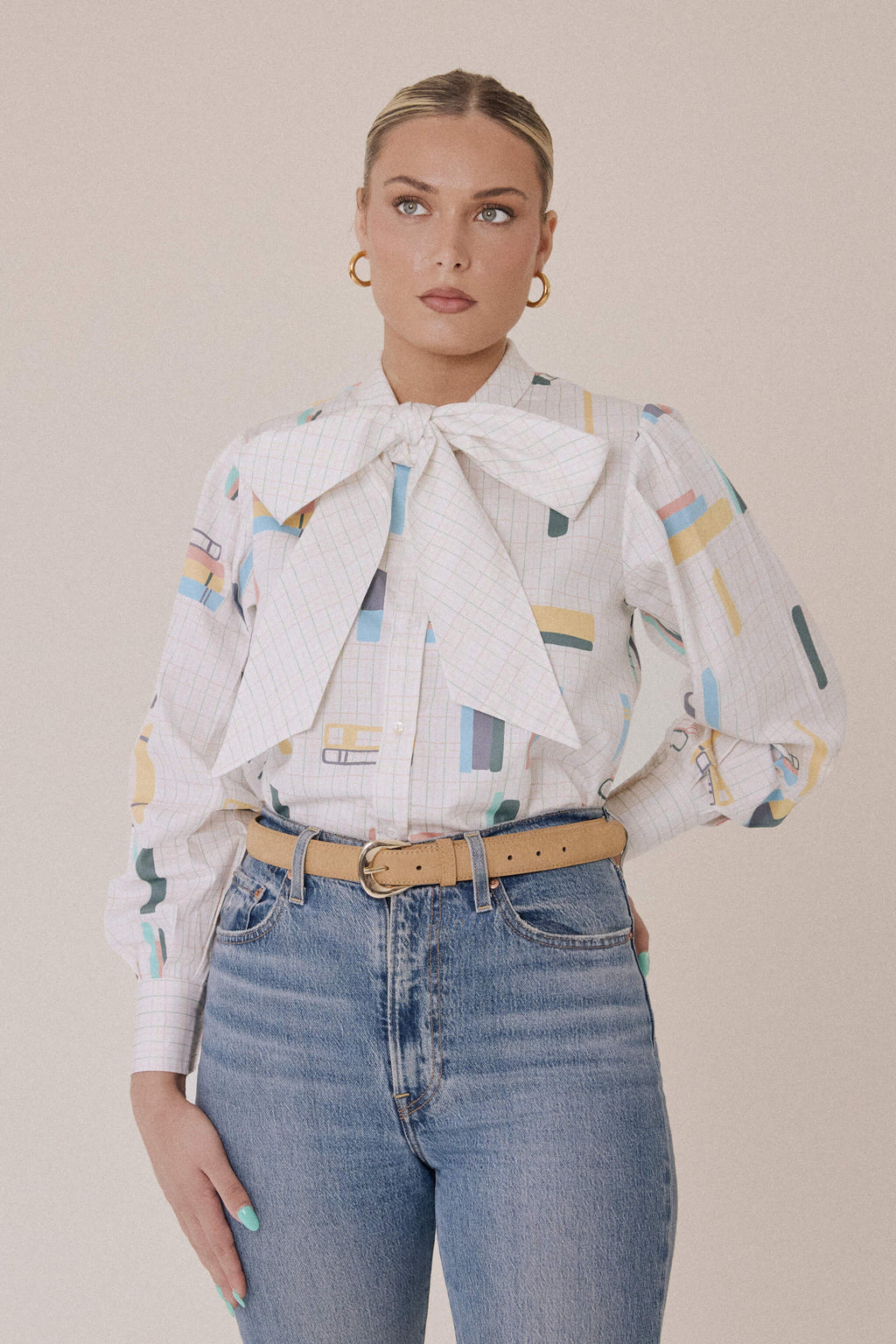 The Essay Bow Shirt – Book Spine
